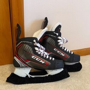 CCM Black and Red Youth Ice Hockey Skates - Size 6